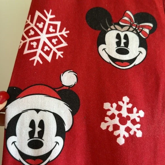 DISNEY Women’s Christmas Mickey and Minnie Mouse Sz XS leggings - Picture 4 of 5